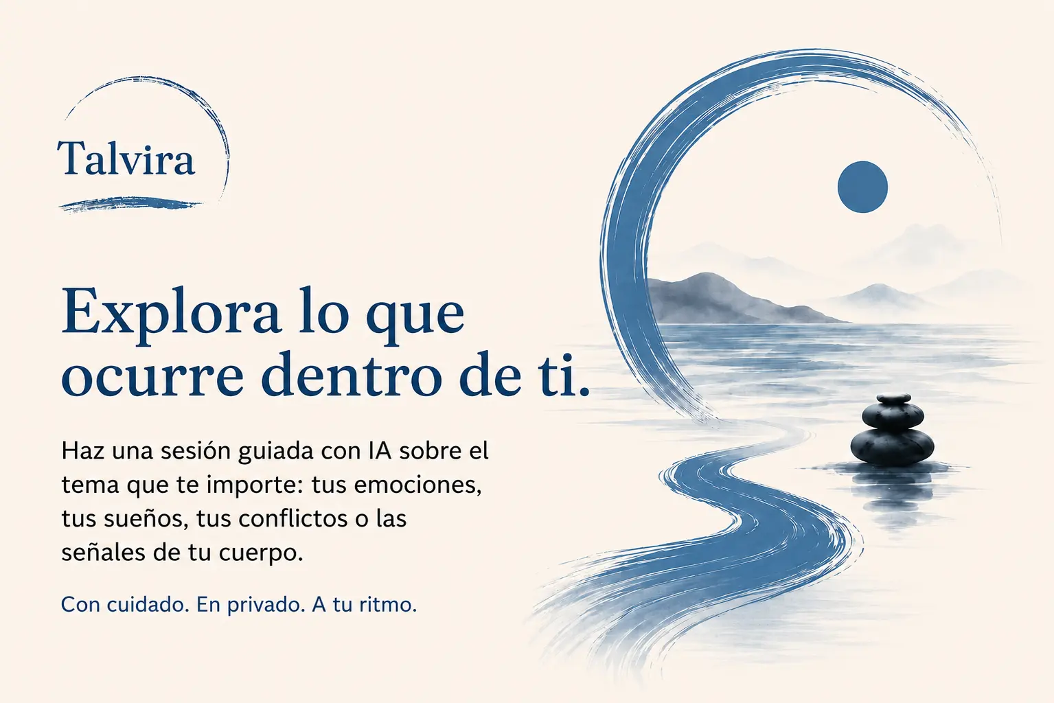 Talvira — sesiones guiadas de autoconocimiento con IA